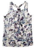 Daily Sports Women's Printed Loose Fit Tank - White