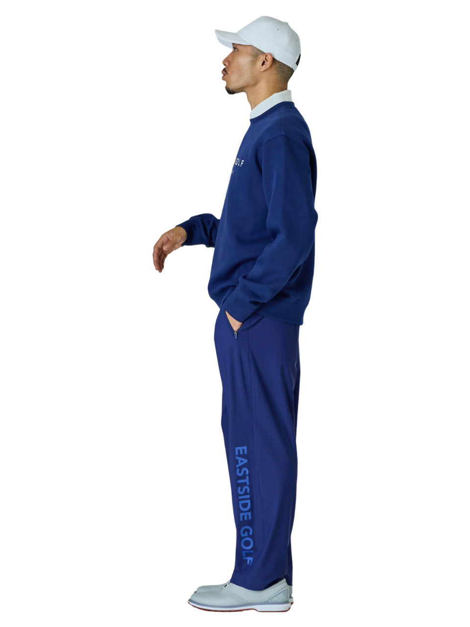 Eastside Golf LS Double Knit Crew - Blue Void