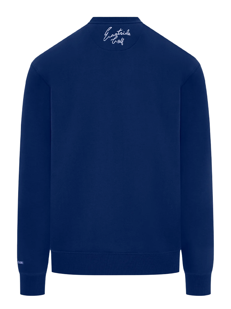 Eastside Golf Luxe Fleece Crew - Blue Void