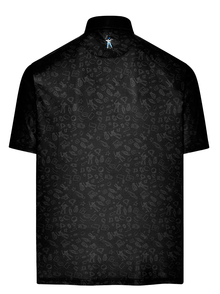 Eastside Golf Signature Golf Polo - Black/Charcoal Grey
