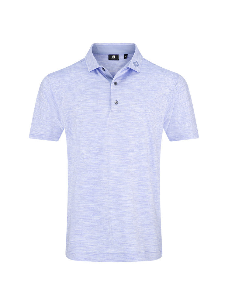 FootJoy Space Dye Lisle Polo Shirt (Athletic Fit) - Periwinkle
