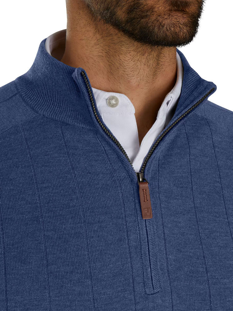 FootJoy Drop Needle Pullover - Navy