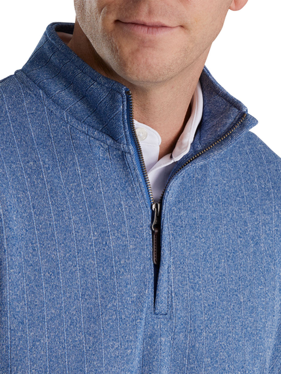 FootJoy Drop Needle Pullover - Twilight Blue