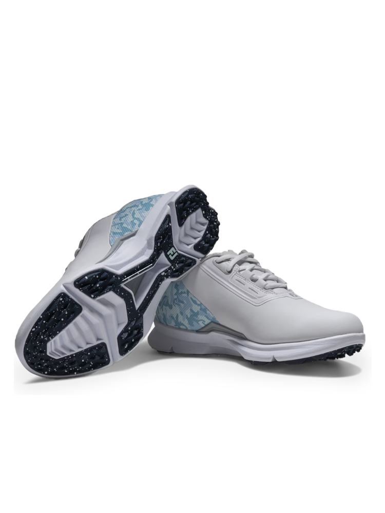 FootJoy Women's Fuel Golf Shoes - White/Blue/Grey