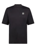 Manors Golf Course Mock Neck Polo - Black