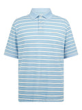 Manors Golf GOAT Pique Monogram Polo - Sky Blue