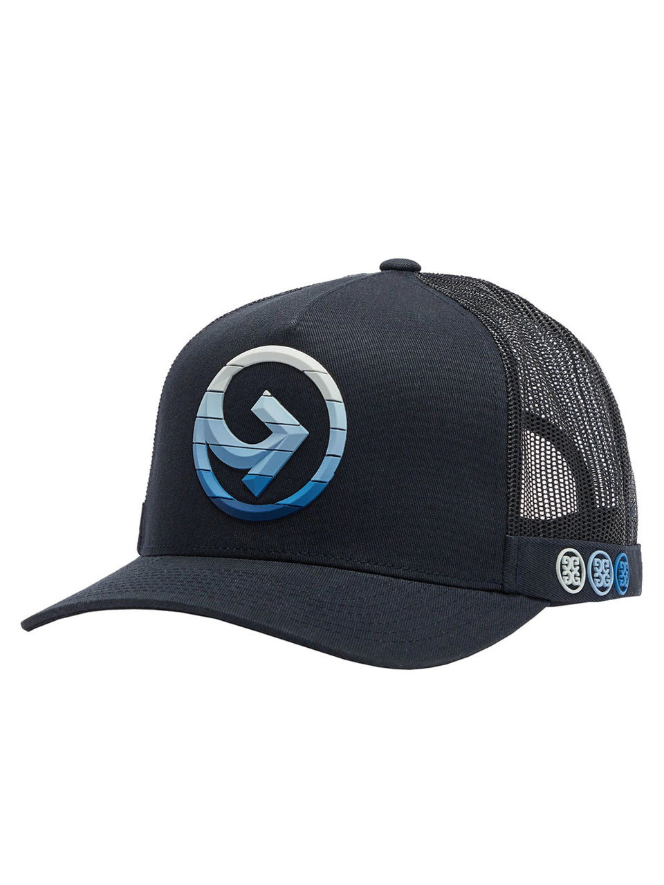G/FORE Striped Quarter G Cotton Twill Trucker Cap - Ink