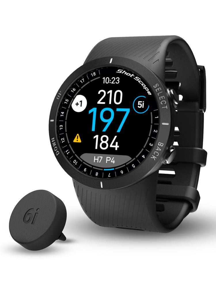 Shot Scope V5 GPS & Shot Tacking Golf Watch - Black