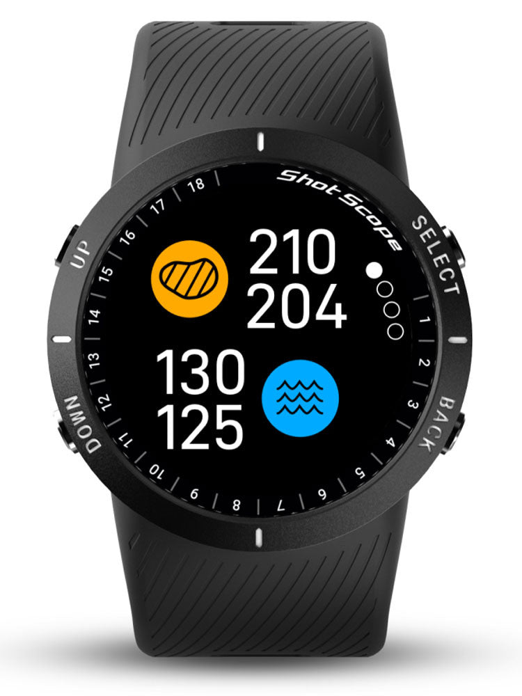Shot Scope V5 GPS & Shot Tacking Golf Watch - Black