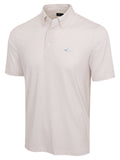 Greg Norman Diamond Stars Jacquard Mesh Polo - White