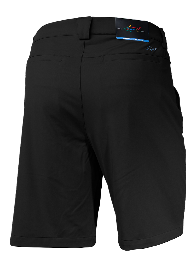 Greg Norman Long Drive Knit Shorts - Black