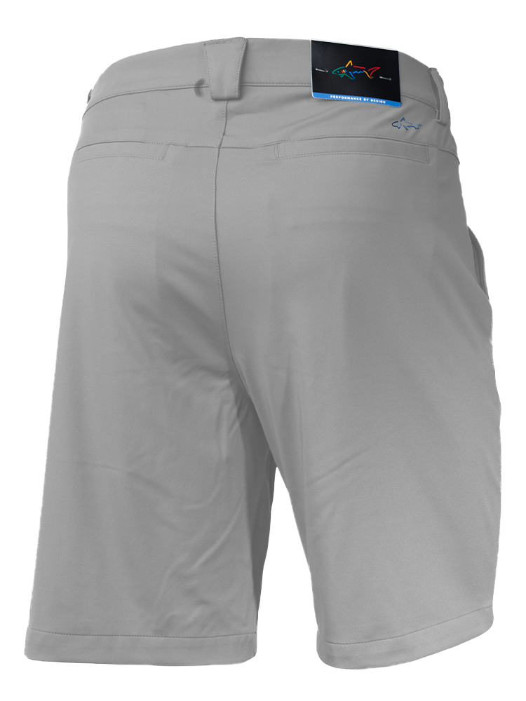 Greg Norman Long Drive Knit Shorts - Shark Grey