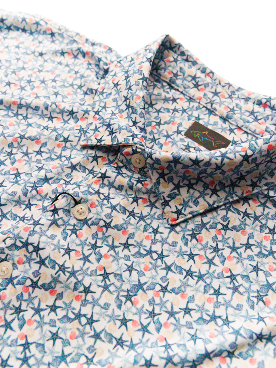 Greg Norman ML75 Starfish Printed Polo - White