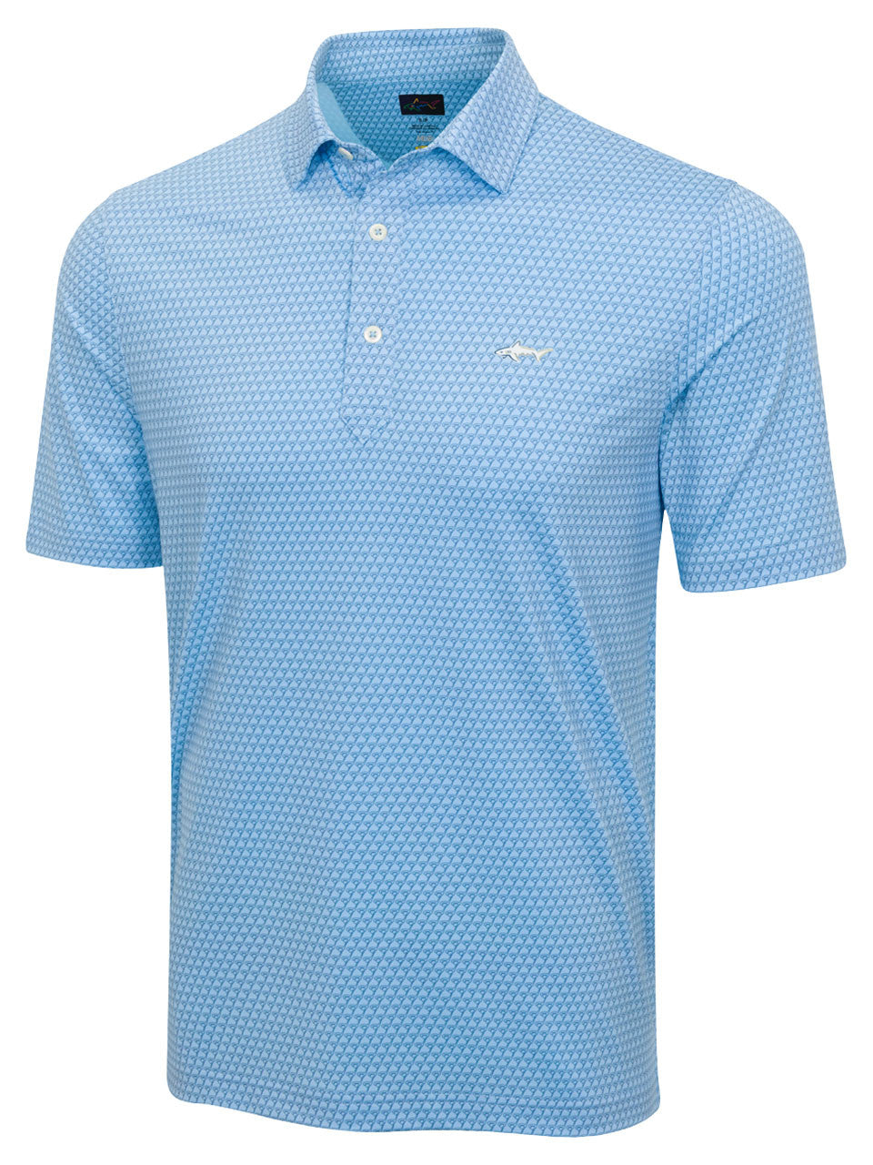 Greg Norman ML75 Stretch Driver Ball Polo - Soft Blue