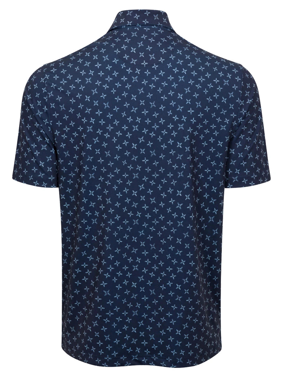 Greg Norman ML75 Stretch Floral Foulard Polo - Navy