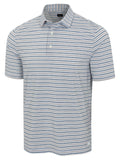 Greg Norman ML75 Stretch Jersey Horizon Stripe Polo - White
