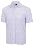 Greg Norman ML75 Stretch Jersey Victory Flag Polo - White