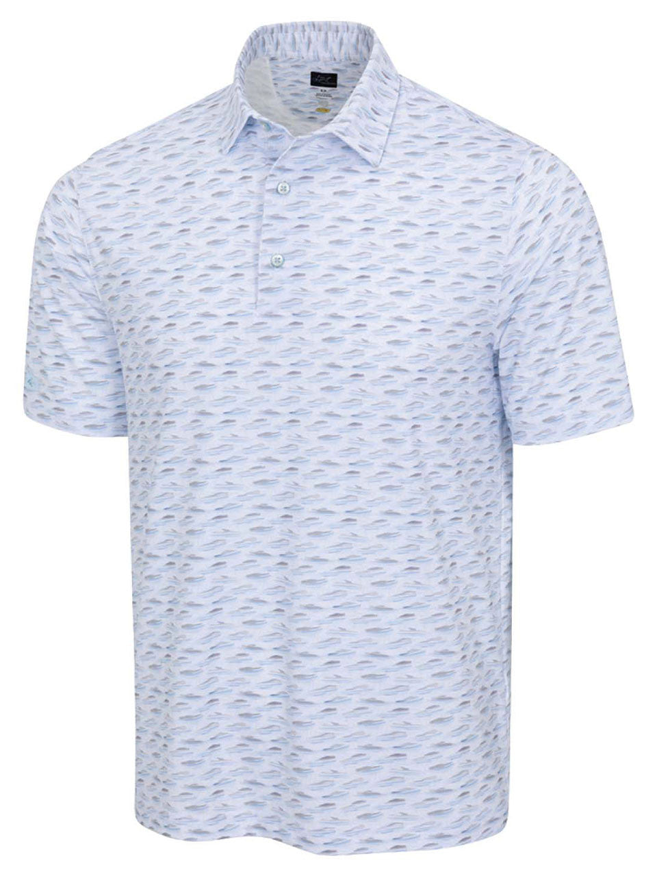 Greg Norman ML75 Stretch Jersey Yacht Club Polo - White