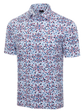 Greg Norman Play Dry Shark Fins Polo - White