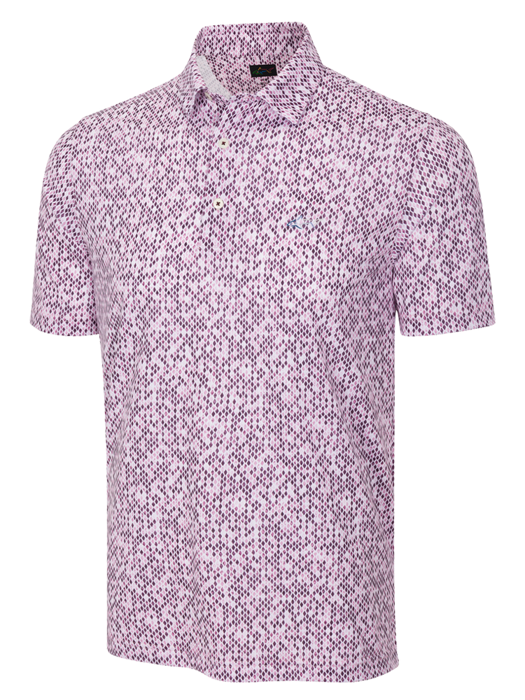 Greg Norman Play Dry Trellis Polo - Deep Mauve