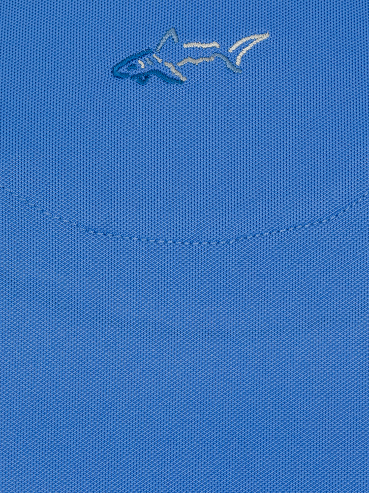 Greg Norman Women's Freedom Micro Pique Short Sleeve Polo - Aegean Blue