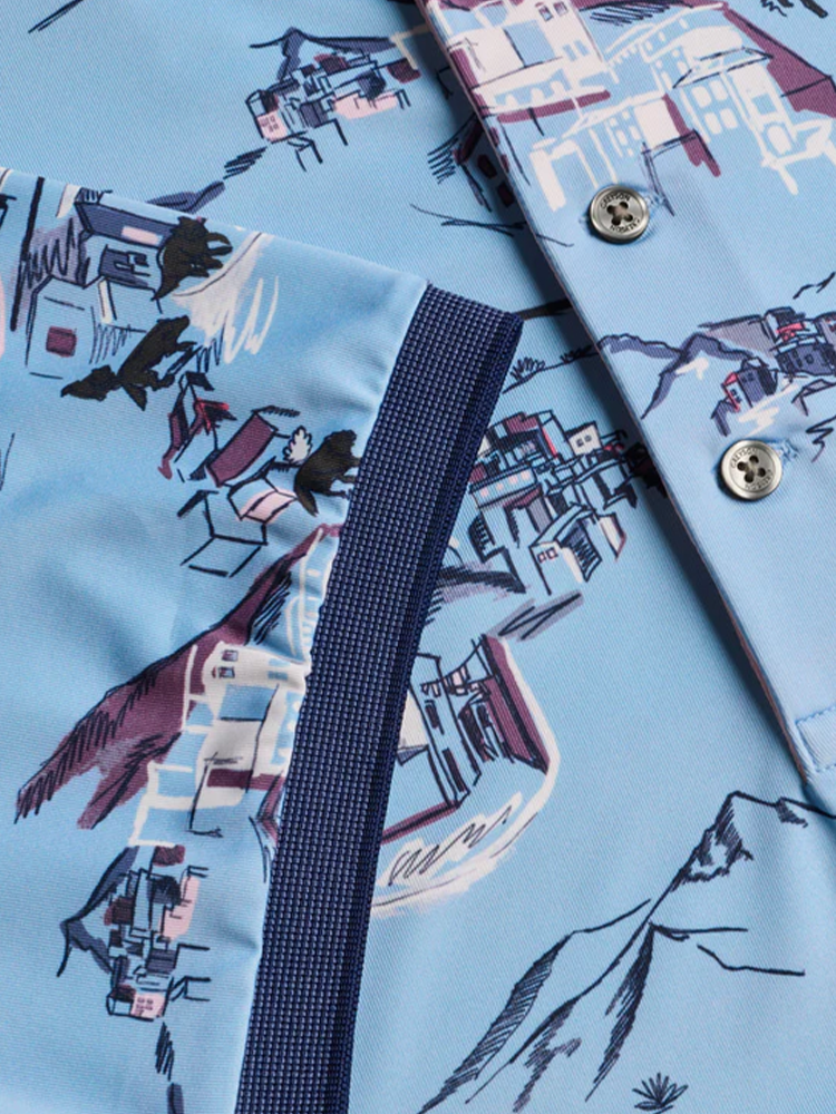 Greyson Players Club In The Blues Polo - Wolf Blue