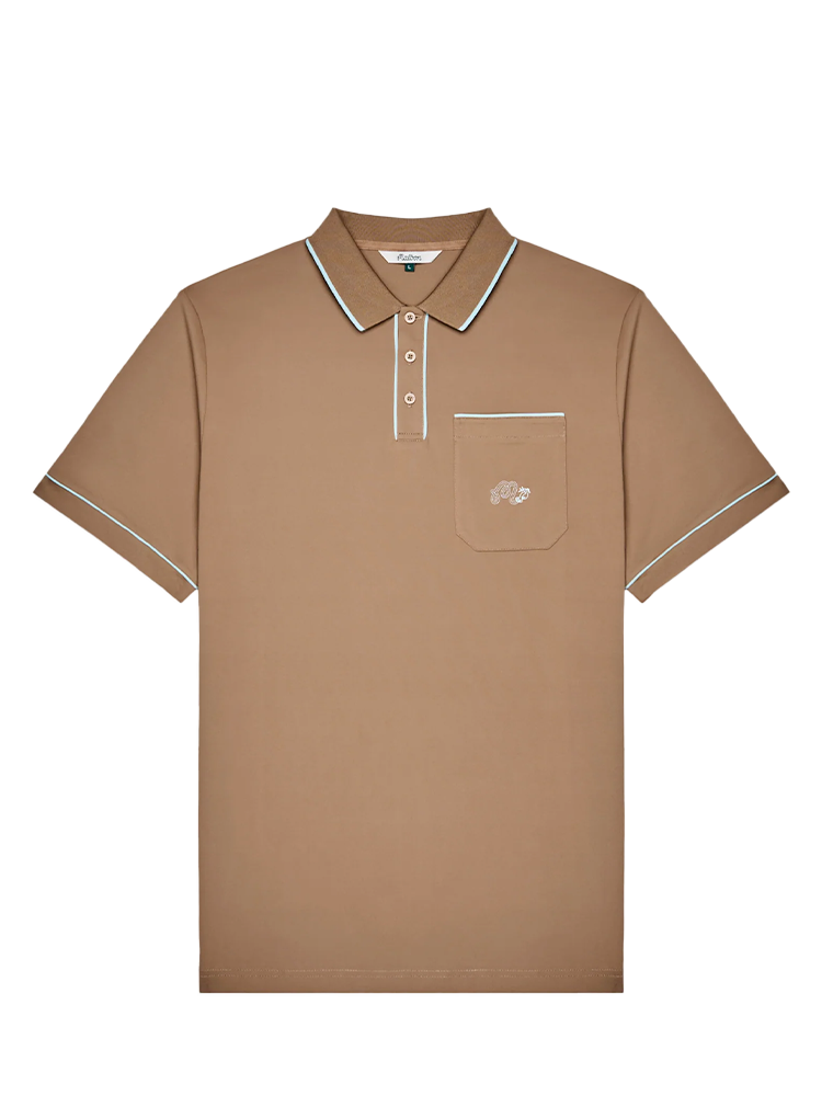 Malbon Dove Performance Pique Polo - Hawk