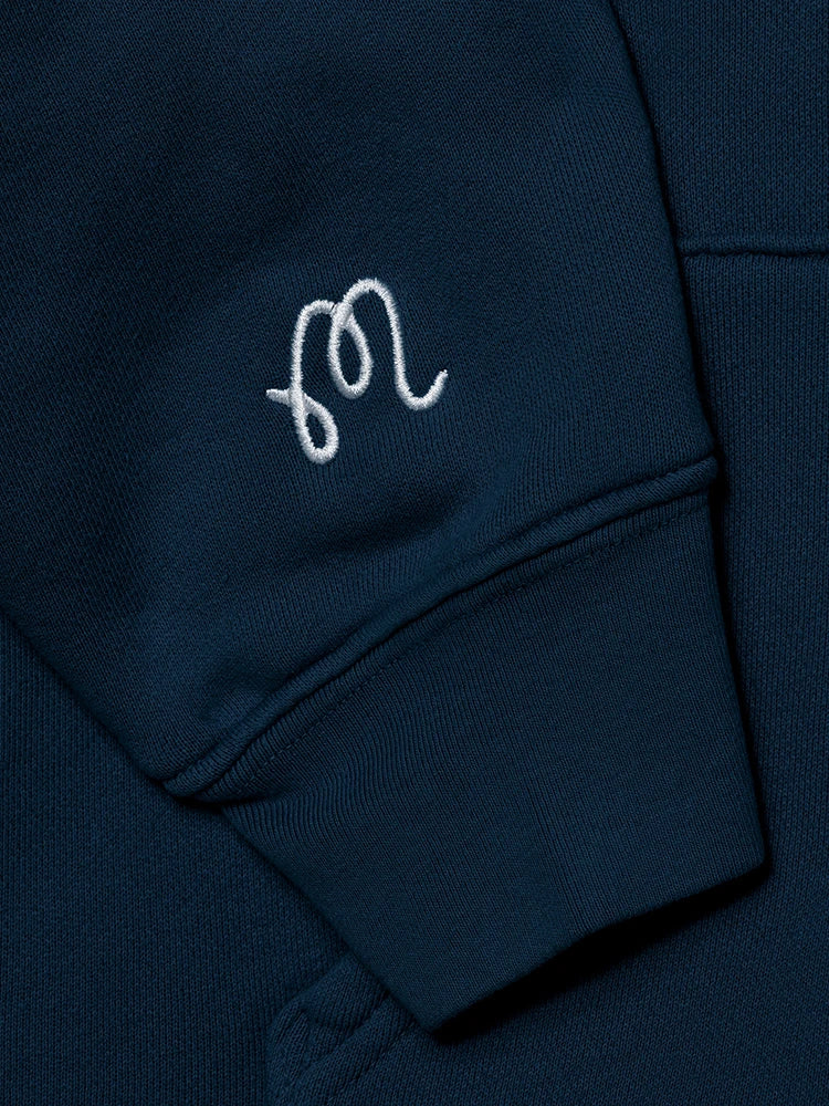 Malbon Fesque Hoodie Polo - Navy