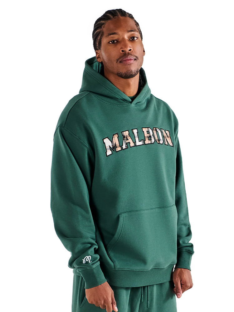 Malbon Fesque Preston Hoodie - Hunter Green