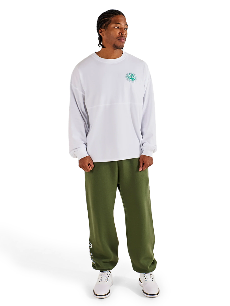 Malbon Horizon Long Sleeve Tee - White