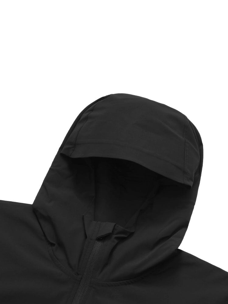 Malbon Performance Full Zip Shell Jacket - Black
