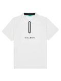 Malbon Performance Zip Raglan Polo - White