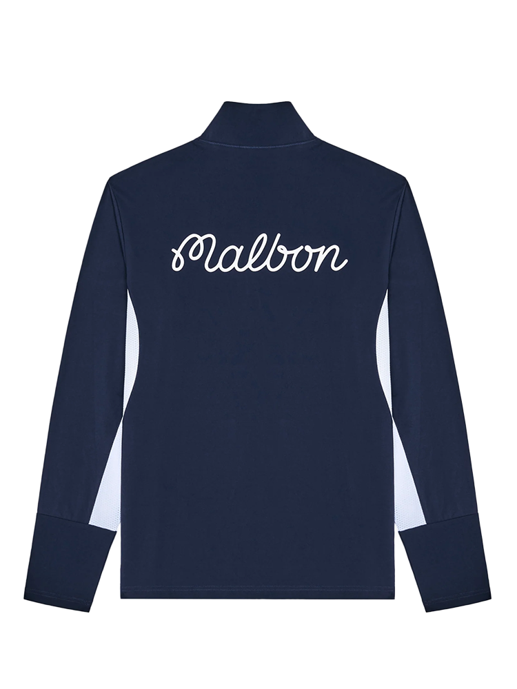 Malbon Santiago Mid Layer - Midnight/White