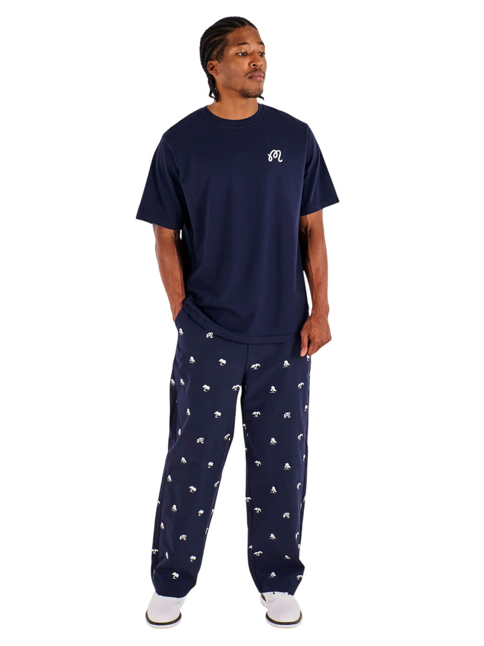 Malbon Torrey Pines Bermuda Eagle Tee - Baritone Blue