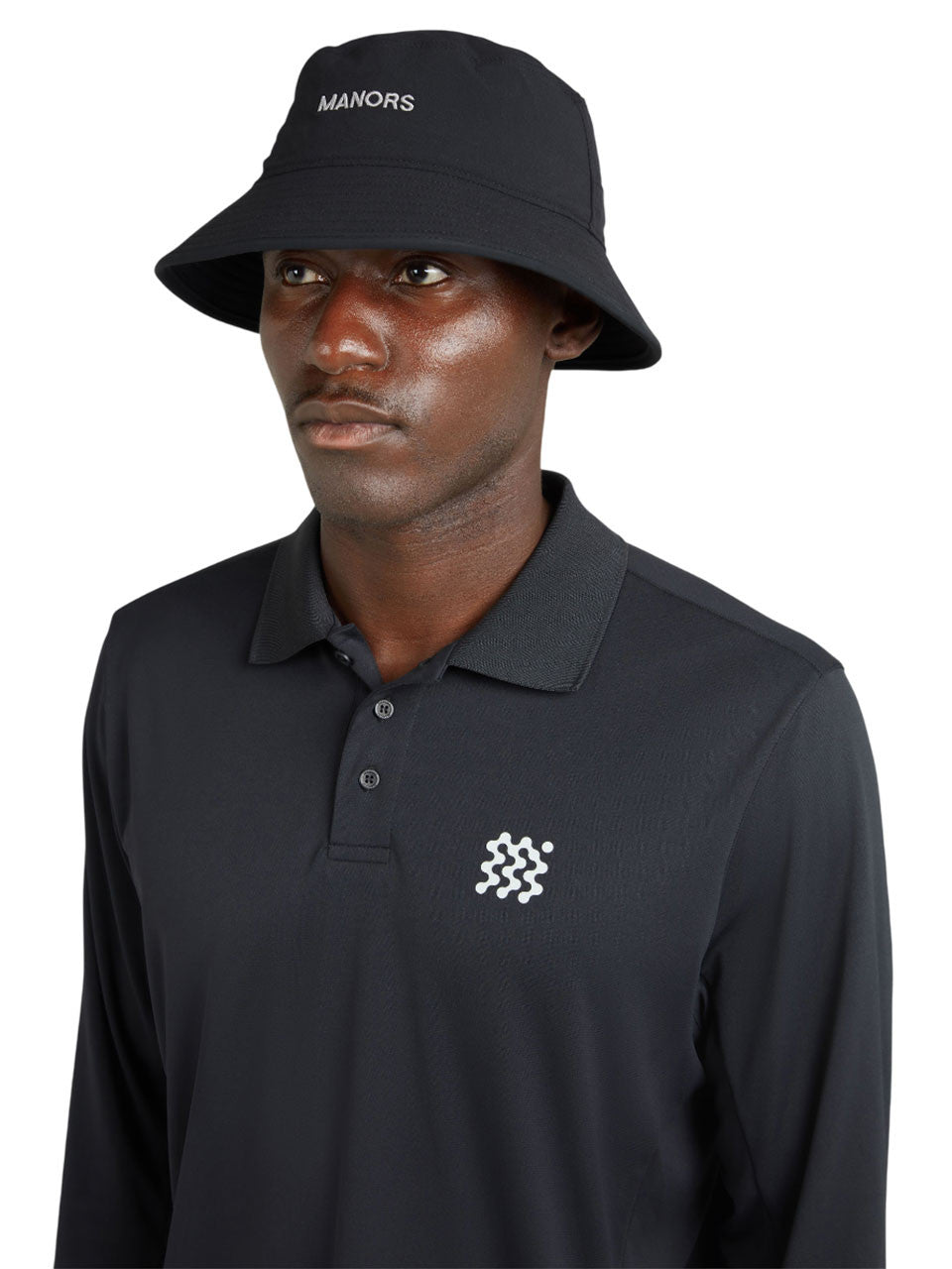 Manors Golf Recycled Greenskeeper Bucket Hat - Black