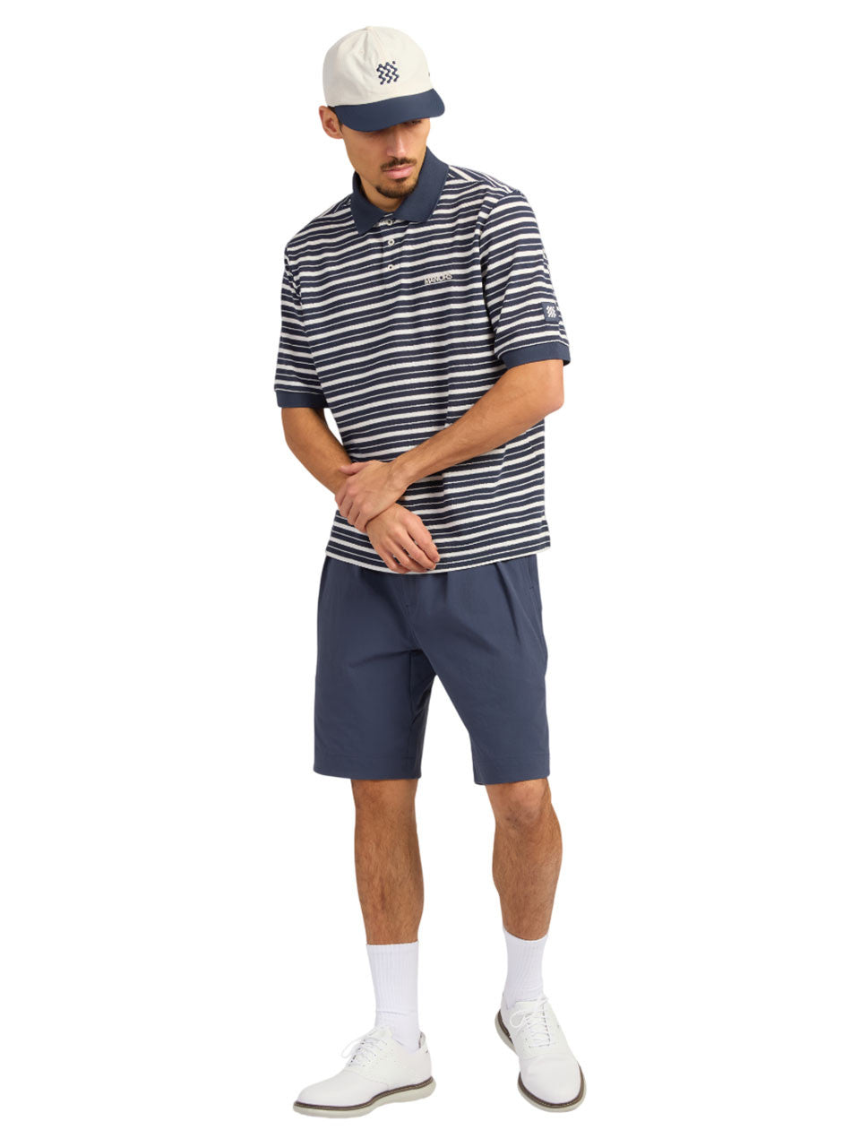 Manors Golf Recycled Greenskeeper Shorts - Navy