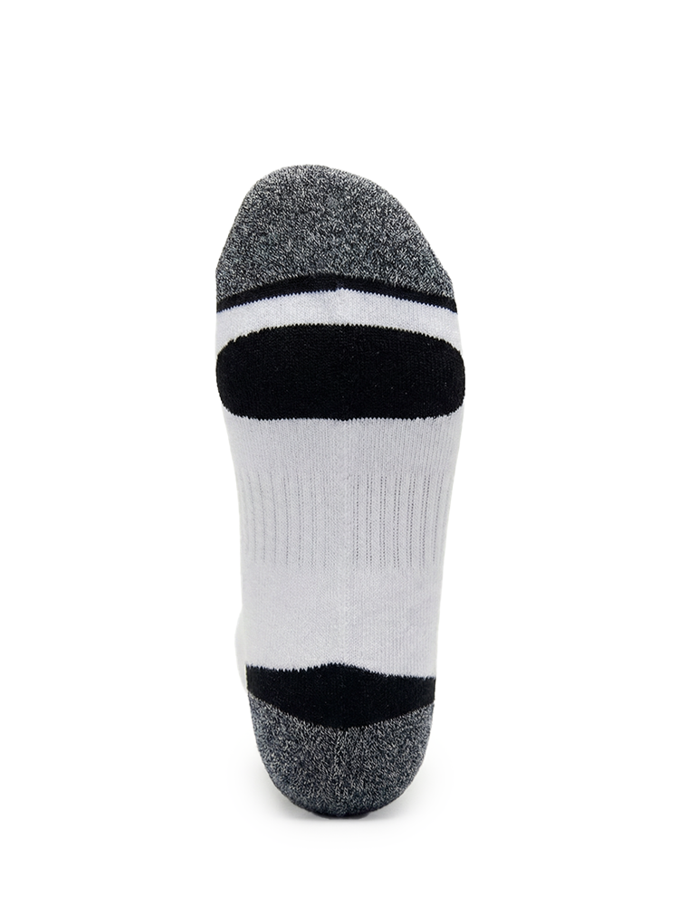 Meikan 5 Pack Women's Low Cut Performance Sports Socks - White/Black
