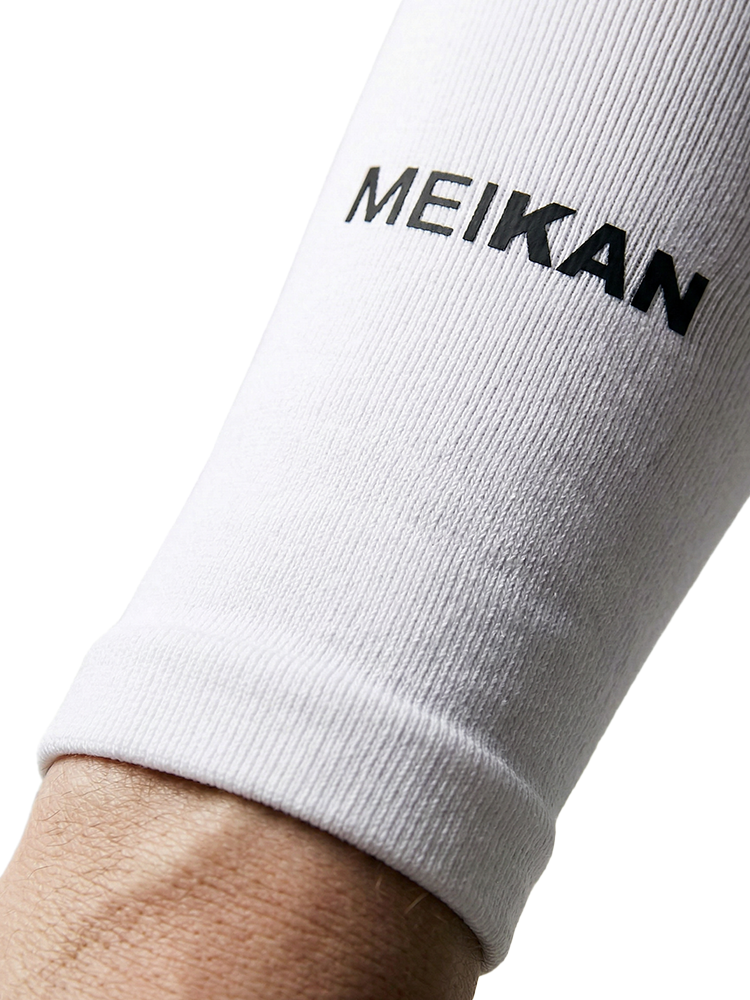 Meikan UPF 50+ Cooling Arm Sleeves - White