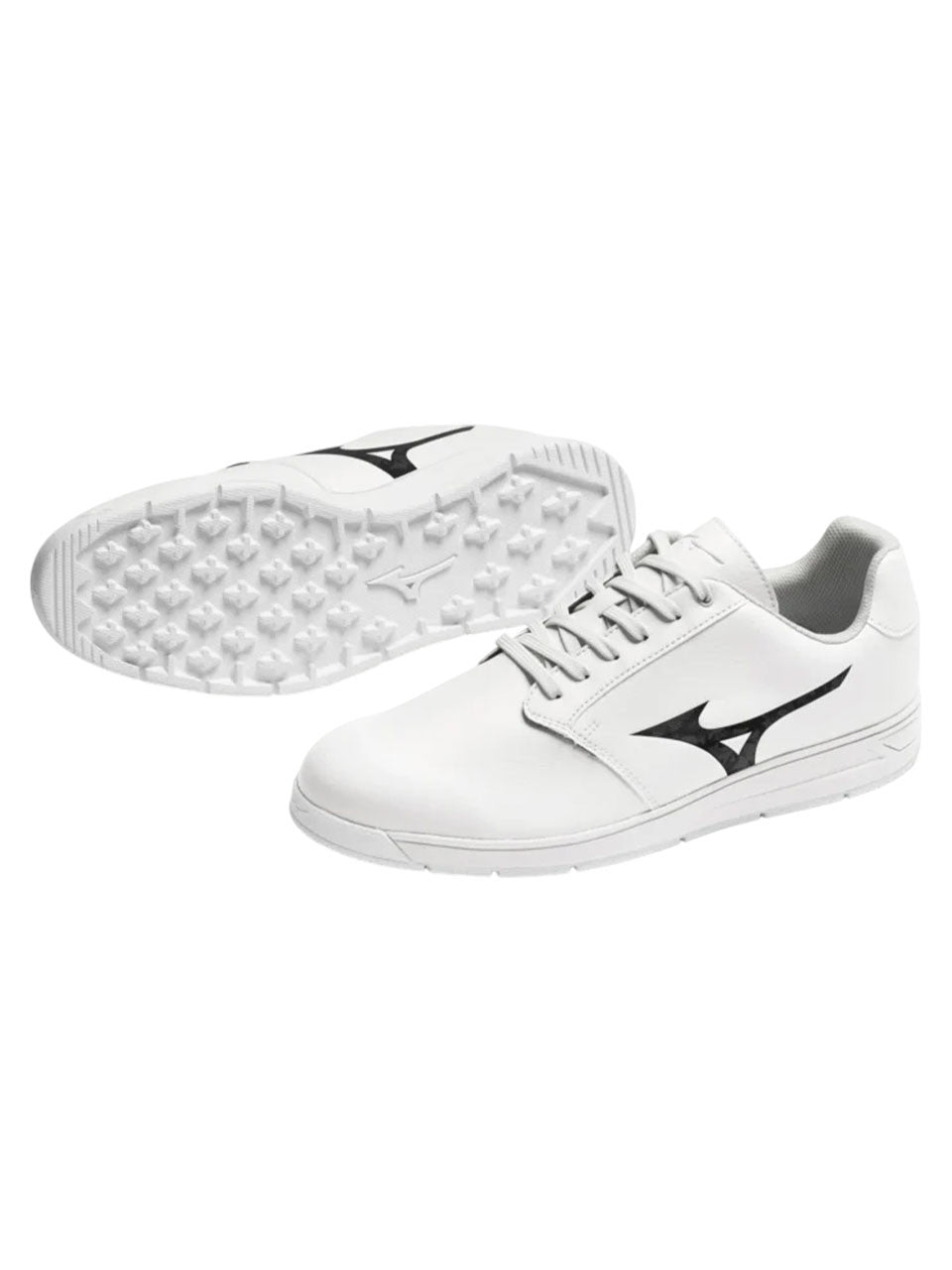 Mizuno G-Style 2025 Spikeless Golf Shoes - White/Black Camo