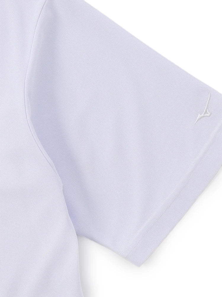 Mizuno Monogram M Short Sleeve Polo Shirt - White