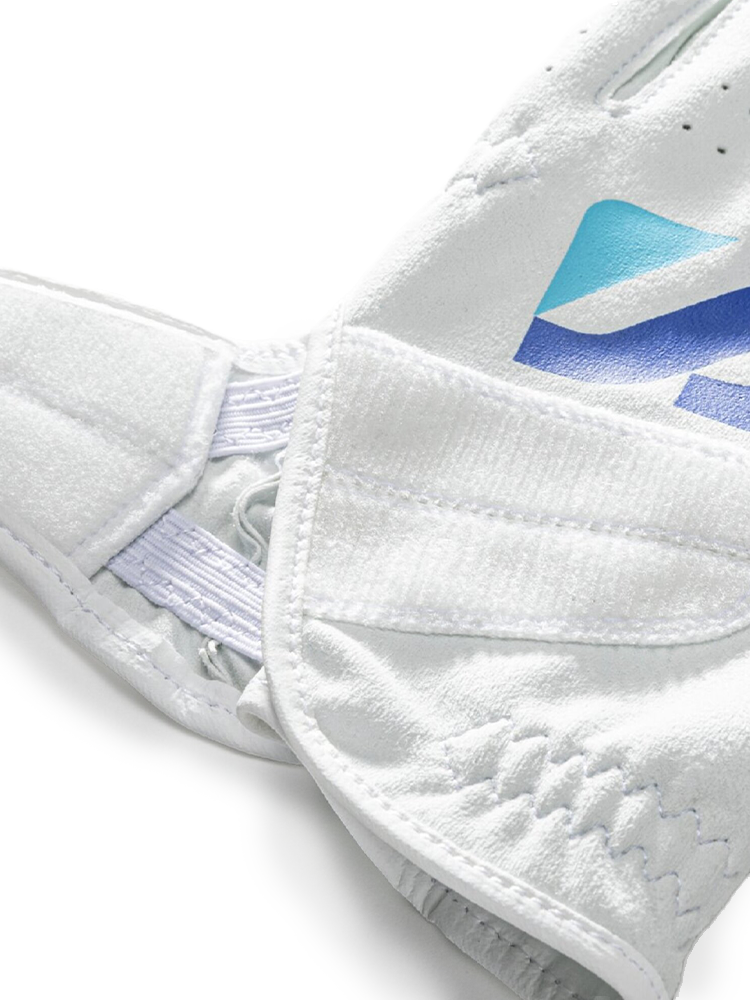 Mizuno Monogram M Suede Golf Glove - White