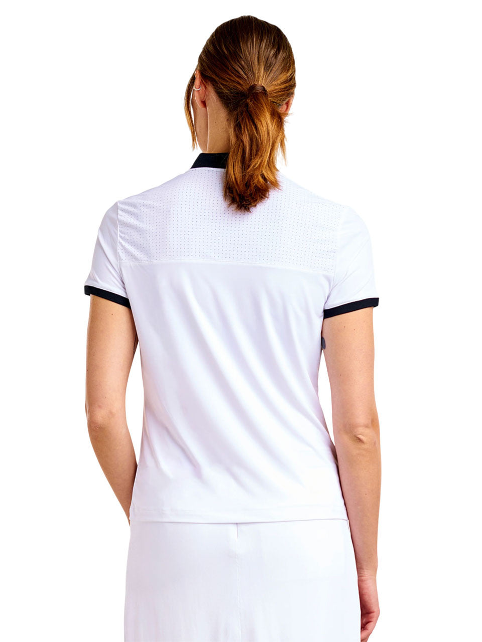 Nivo Womens Eliana Short Sleeve Mock - Black