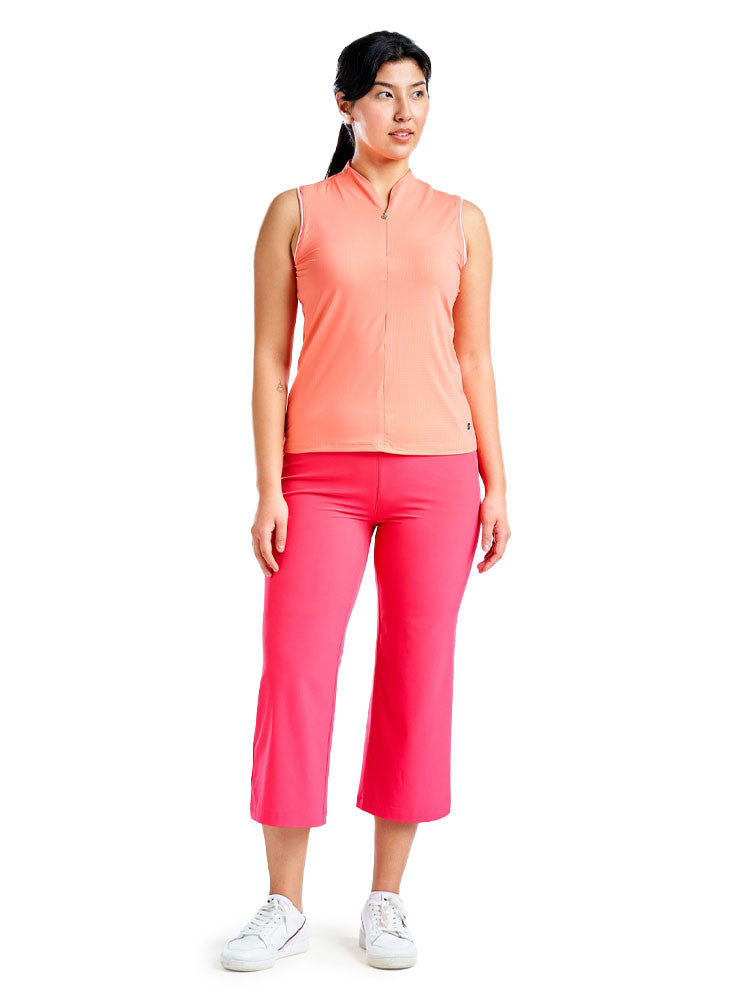 Nivo Womens Fergie Sleeveless Mock - Melon