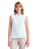 Nivo Womens Nikki II Sleeveless Polo - White