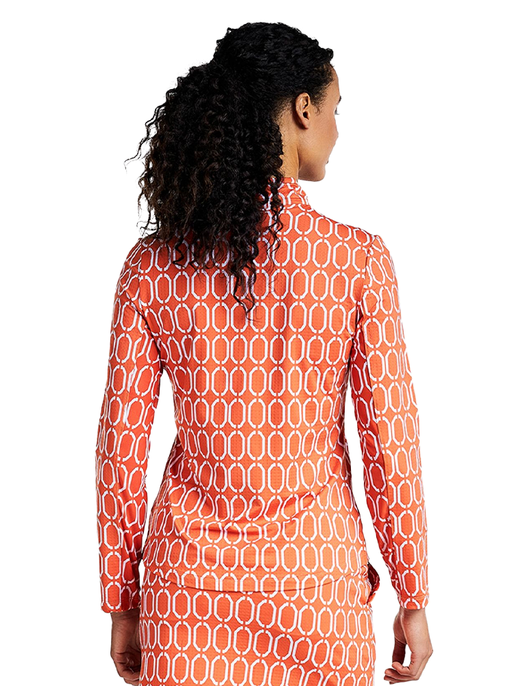 Nivo Women's Lhea Long Sleeve Mock - Persimmon