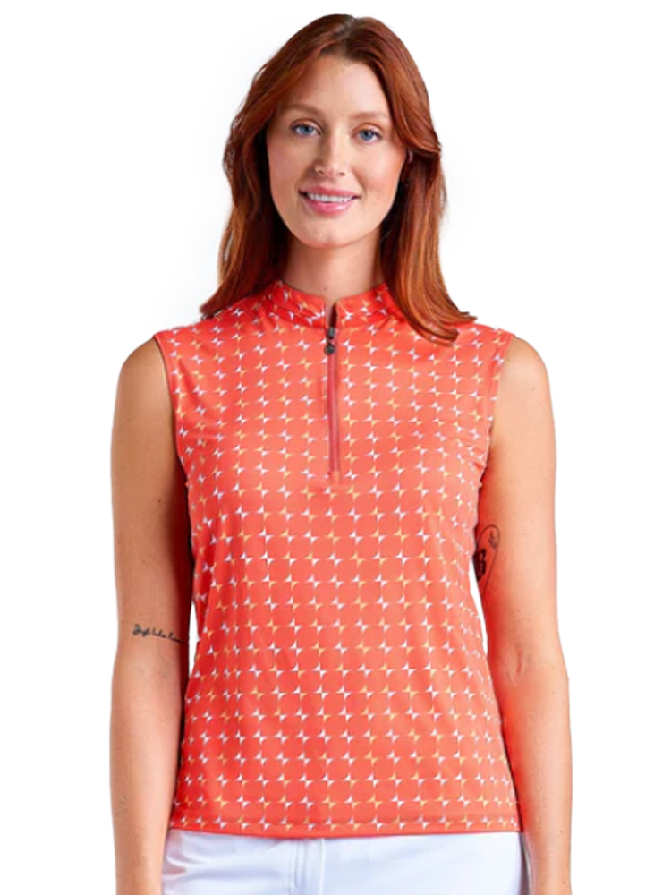 Nivo Women's Linnea Sleeveless Mock - Papaya