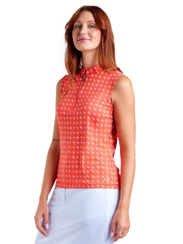 Nivo Women's Linnea Sleeveless Mock - Papaya