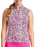 Nivo Womens Linsay Sleeveless Mock - Magenta