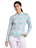 Nivo Womens Lolita Long Sleeve Livcool Mock - White/Aruba