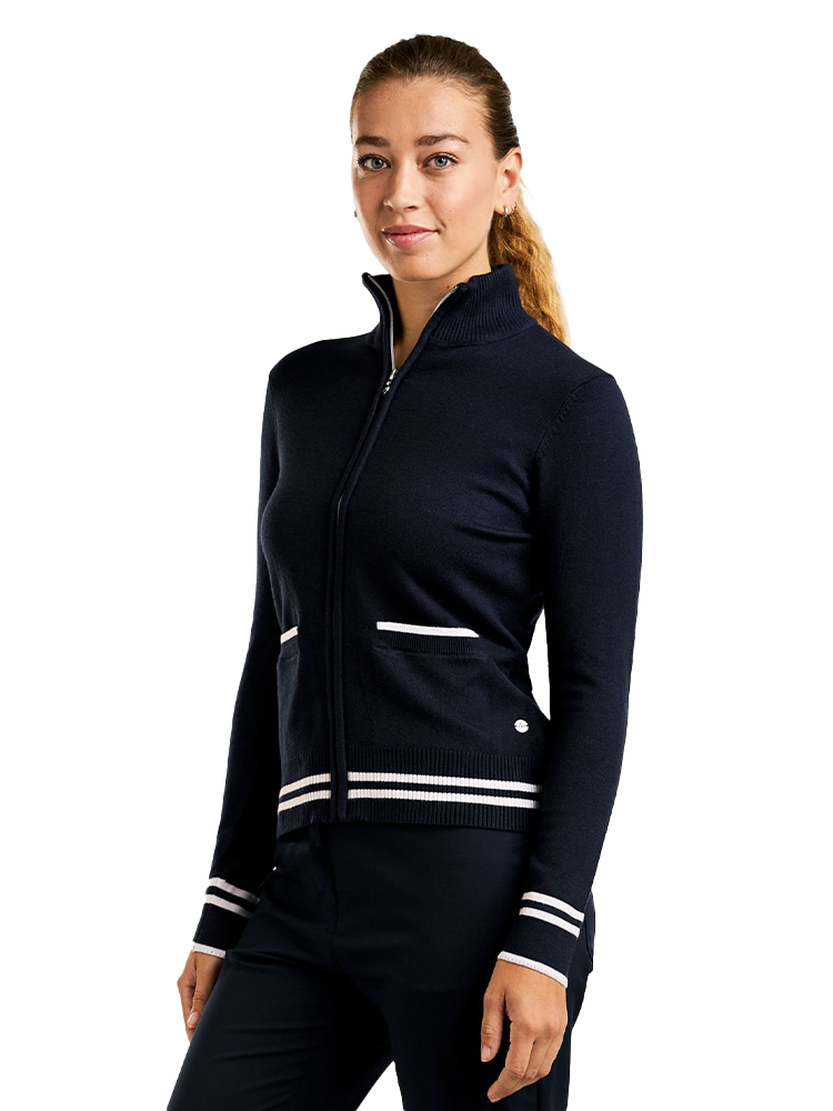Nivo Womens Scarlet Full Zip Cardigan - Navy